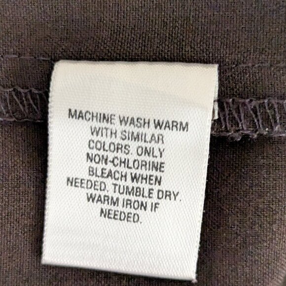 APOSTROPHE Brown Mid-Rise Front Zip Stretch Poly Career Pants; Size 12P - Picture 5 of 5